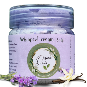 Lavender & Vanilla Whipped Cream Soap