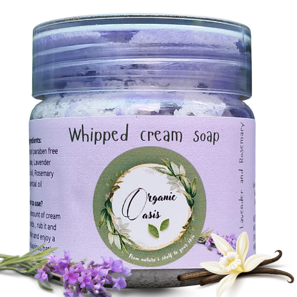 Lavender & Vanilla Whipped Cream Soap