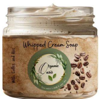Coffee & Rice Whipped Cream Soap